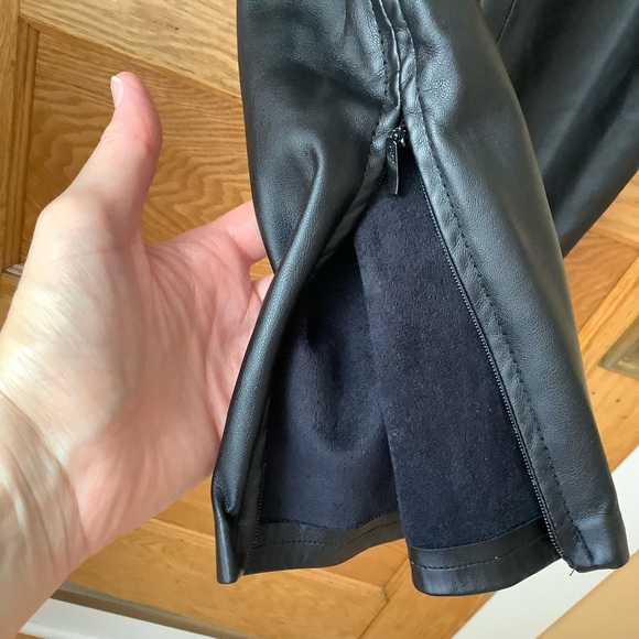 FREE PEOPLE Black Lana Vegan Leather Legging Size 12 - Picture 11 of 11